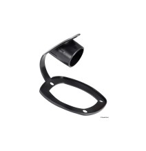Chiusura PVC per portacanna colore nero