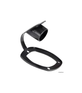 Chiusura PVC per portacanna colore nero