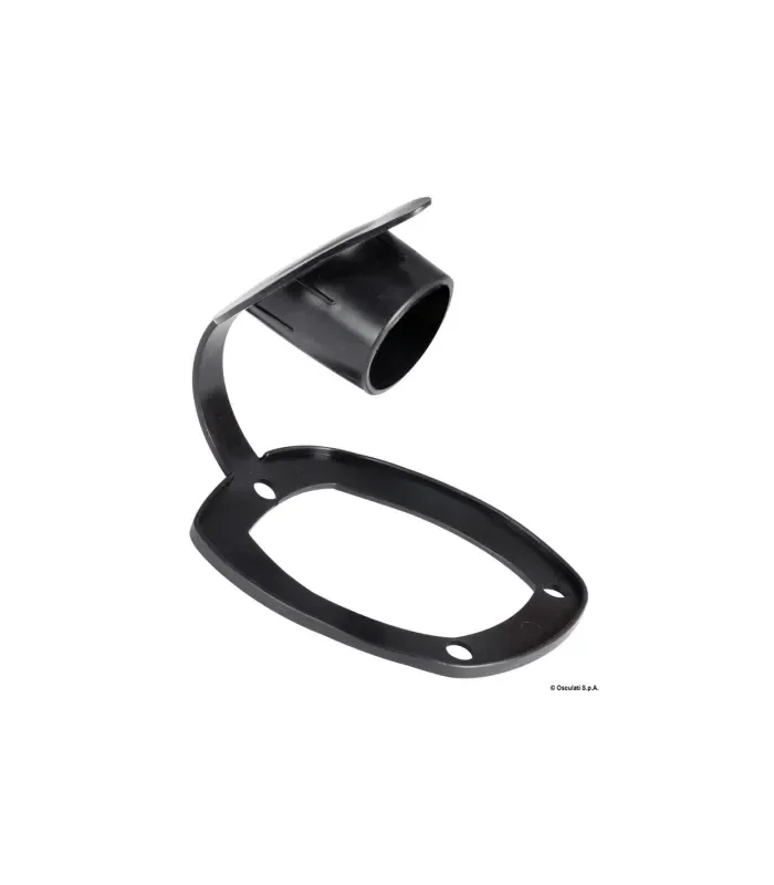 Chiusura PVC per portacanna colore nero