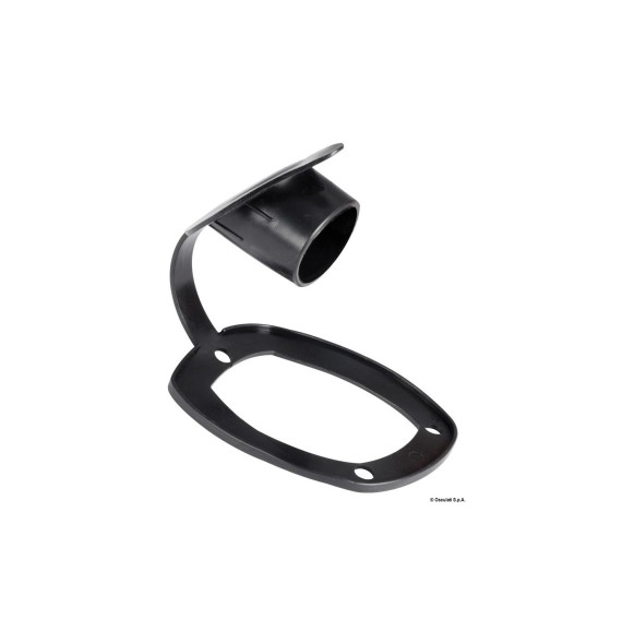 Chiusura PVC per portacanna colore nero