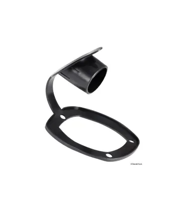 Chiusura PVC per portacanna colore nero