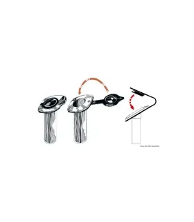 Chiusura PVC per portacanna colore nero 2