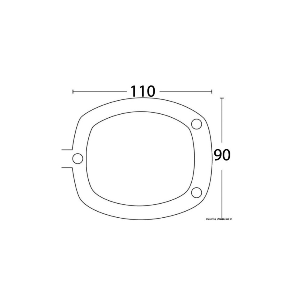 Chiusura PVC per portacanna colore nero
