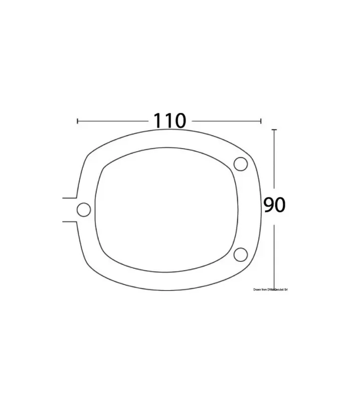 Chiusura PVC per portacanna colore nero