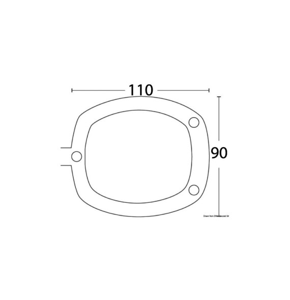 Chiusura PVC per portacanna colore nero