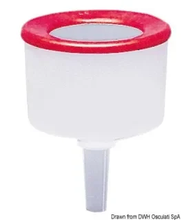 Imbuto per carburante In PVC con filtro sottile e bordata antispruzzo