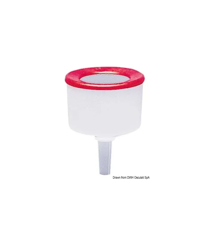 Imbuto per carburante In PVC con filtro sottile e bordata antispruzzo