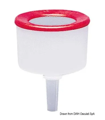 Imbuto per carburante In PVC con filtro sottile e bordata antispruzzo