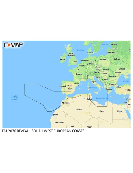 Cartografia C-Map Reveal M EM Y076 MS tutto il Mar Mediterraneo