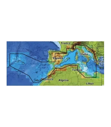 Cartografia C-Map Reveal M EM Y076 MS tutto il Mar Mediterraneo