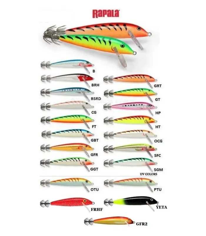 RAPALA SQUID LURE DA 9CM PER TRAINA AI CALAMARI
