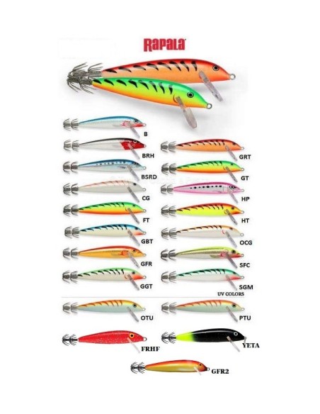 RAPALA SQUID LURE DA 9CM PER TRAINA AI CALAMARI