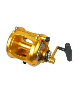 Okuma Makaira 20 Lb mulinello traina doppia velocità dorato