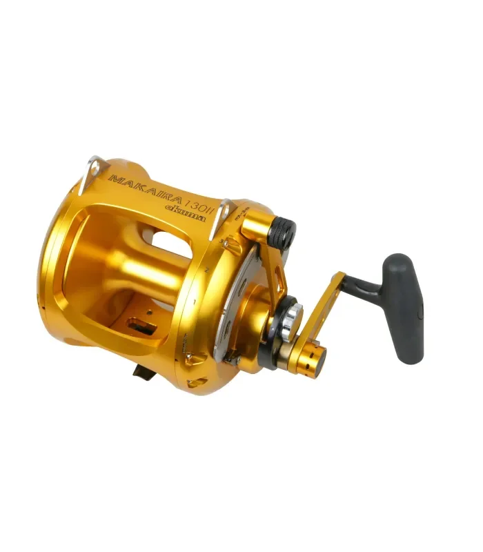 Okuma Makaira 20 Lb mulinello traina doppia velocità dorato