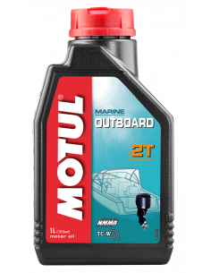 MOTUL OUTBOARD 2T TC-W3 1 LT OLIO MISCELA PER MOTORE FUORIBORDO 2 TEMPI