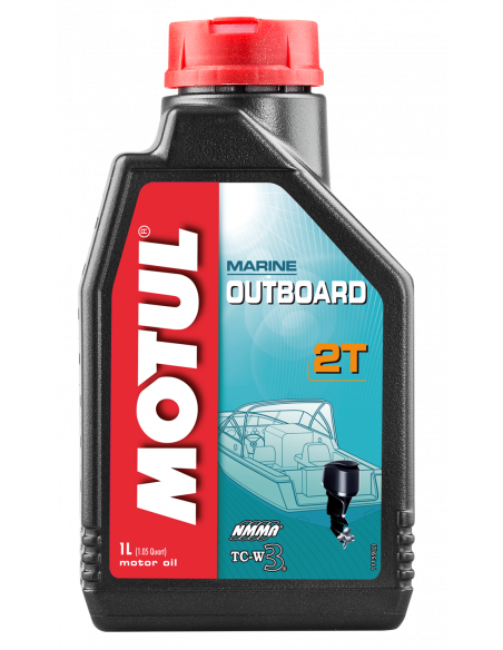 MOTUL OUTBOARD 2T TC-W3 1 LT OLIO MISCELA PER MOTORE FUORIBORDO 2 TEMPI