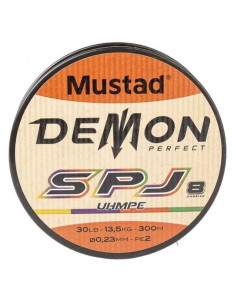 Mustad SPJ Demon Braid 300m 8 Fili Multicolor PE