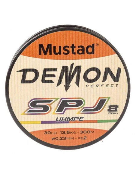 Mustad SPJ Demon Braid 300m 8 Fili Multicolor PE