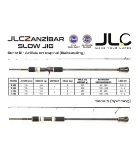 JLC ZANZÍBAR B663 CANNA SLOW Spinning azione 300 gr 2