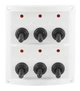 Pannello elettrico nautico 6 interruttori Quadro elettrico barca 12V
