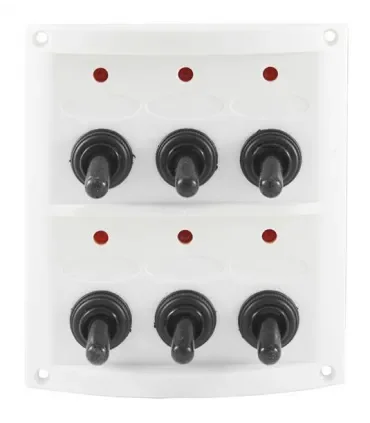 Pannello elettrico nautico 6 interruttori Quadro elettrico barca 12V