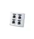 Pannello elettrico nautico 4 interruttori Quadro elettrico barca 12V
