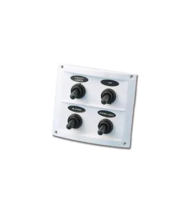 Pannello elettrico nautico 4 interruttori Quadro elettrico barca 12V