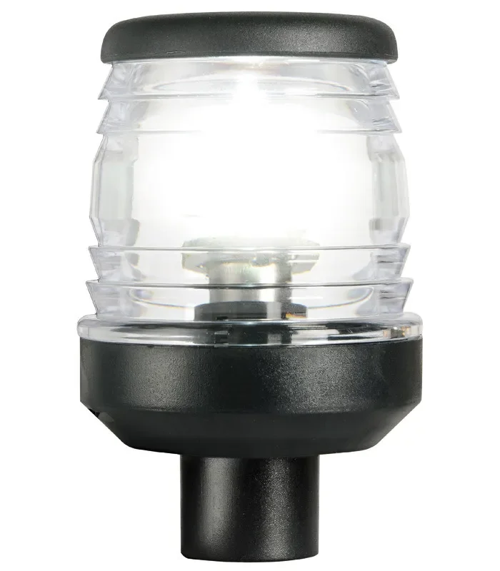 Fanale 360° LED nero con modulo Luce di fonda nautica per barca