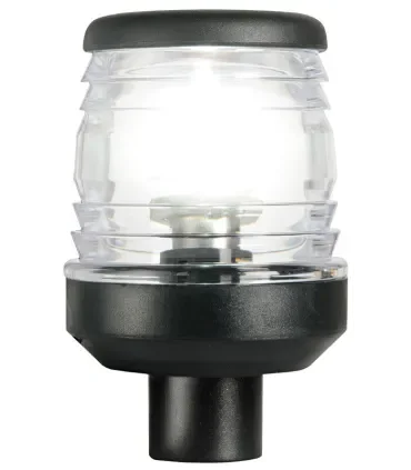 Fanale 360° LED nero con modulo Luce di fonda nautica per barca