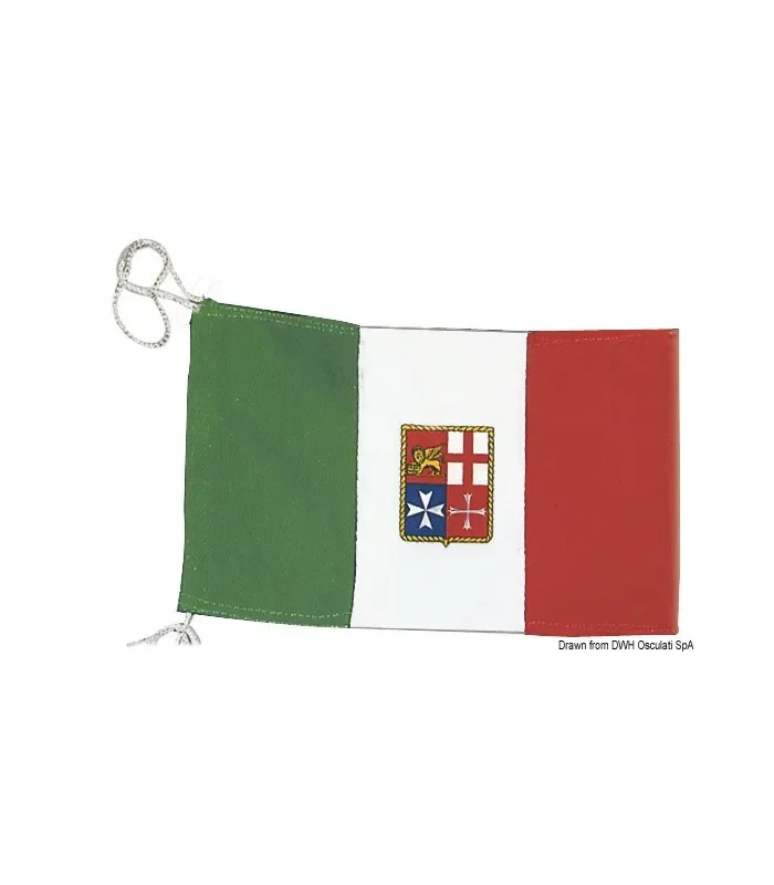 Bandiera Italia Marina Mercantile 20×30 cm Bandiera nautica per barca