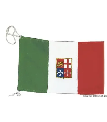 Bandiera Italia Marina Mercantile 20×30 cm Bandiera nautica per barca