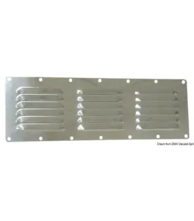 Griglia aerazione inox 117×232 mm Griglia ventilazione nautica barca
