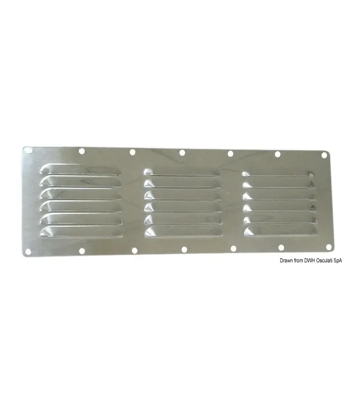 Griglia aerazione inox 117×232 mm Griglia ventilazione nautica barca