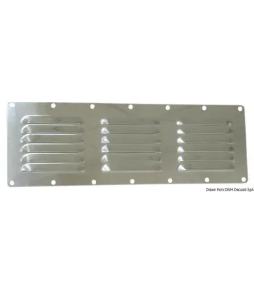 Griglia aerazione inox 117×232 mm Griglia ventilazione nautica barca