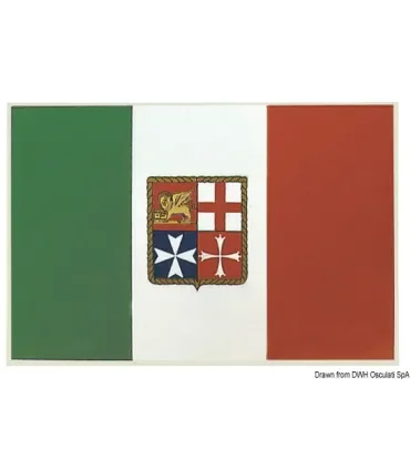 Bandiera adesiva Italia 15×22 cm PVC Adesivo bandiera italiana barca