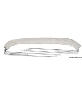 Tendalino barca 3 archi Ø 22 mm larghezza 150/160 cm bianco 2