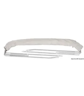Tendalino barca 3 archi Ø 22 mm larghezza 150/160 cm bianco 2