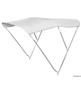 Tendalino barca 3 archi Ø 22 mm larghezza 210/220 cm bianco