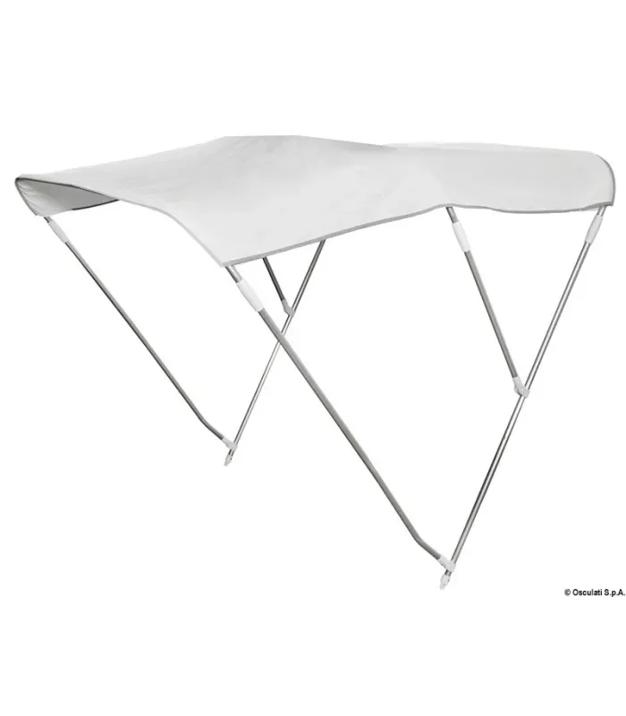 Tendalino barca 3 archi Ø 22 mm larghezza 210/220 cm bianco