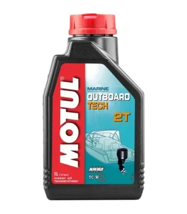 Olio Motul Outboard Tech 2T TC-W3 1 Litro per Motori Fuoribordo
