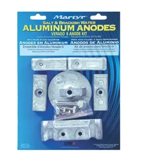 Kit Anodi Alluminio Mercury Verado 6 Cilindri 8 Pezzi Anticorrosione Motore Fuoribordo