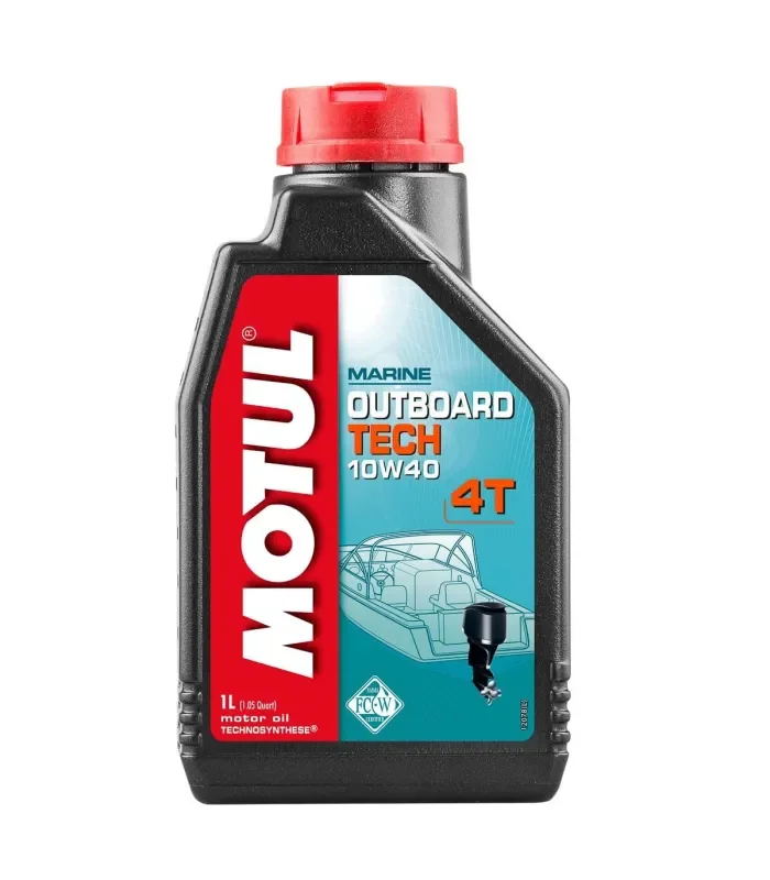 Motul Outboard Tech 4T 10W40 1L Olio Motore Fuoribordo NMMA FC-W