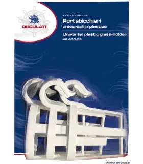 Portabicchieri Universali in Plastica a Scatto per Pulpiti e Battagliole