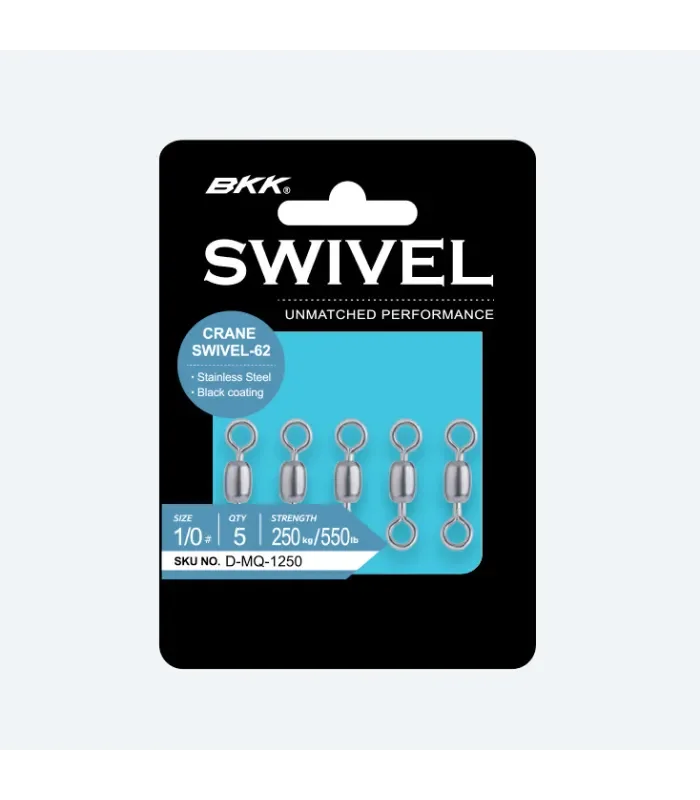 Girella BKK Crane Swivel 62 – Girella da Pesca ad Alta Resistenza Antitorsione