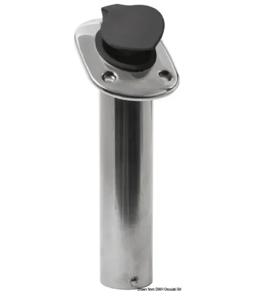 portacanna da incasso 60 gradi acciaio inox