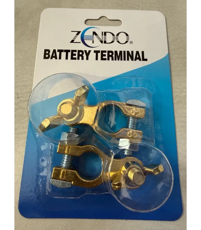 Coppia di Morsetti batteria zendo in bronzo