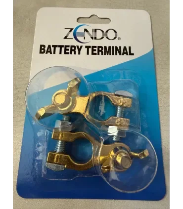 Coppia di Morsetti batteria zendo in bronzo