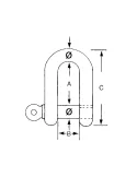 Grillo Dritto in Acciaio Inox 316