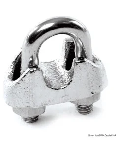 Morsetto a Cavallotto Acciaio Inox AISI 316 per Cavi Inox