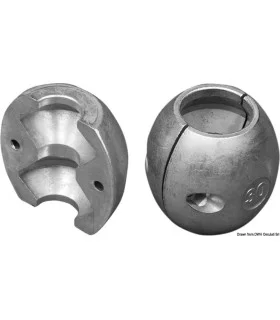 Oliva per asse elica diametro 30 mm in zinco anodo sacrificale per barca
